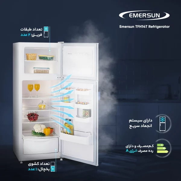 یخچال و فریزر 14 فوت امرسان مدل TFH14T - Image 5